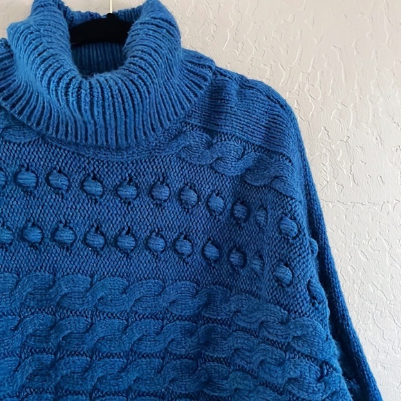 🌿Final Sale M&S Collection Dot‎ Knit Blue Sweater - Picture 12 of 13